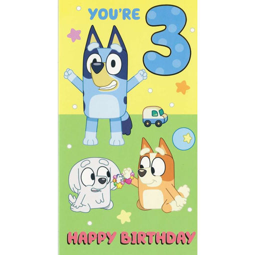 Picture of BLUEY 3 TODAY BIRTHDAY CARD
